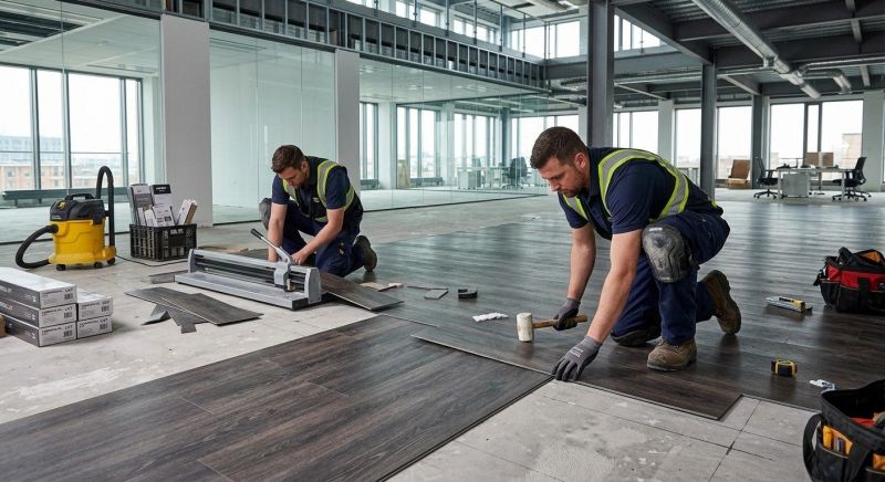 Our team working on Flooring Service projects in Ocean View, DE