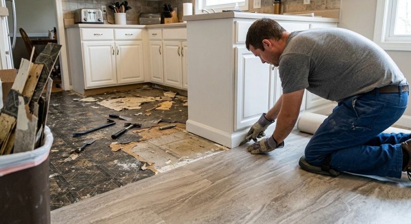 Linoleum Floor Installation in Bethany Beach, DE