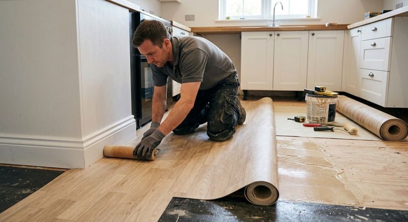 Sheet Linoleum Installation in Ocean View, DE